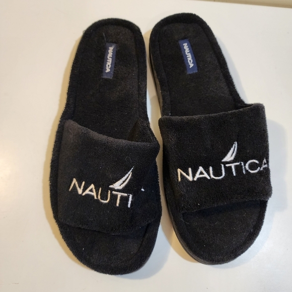 NAUTICA men's Black Slides size XL (13) - Picture 3 of 11